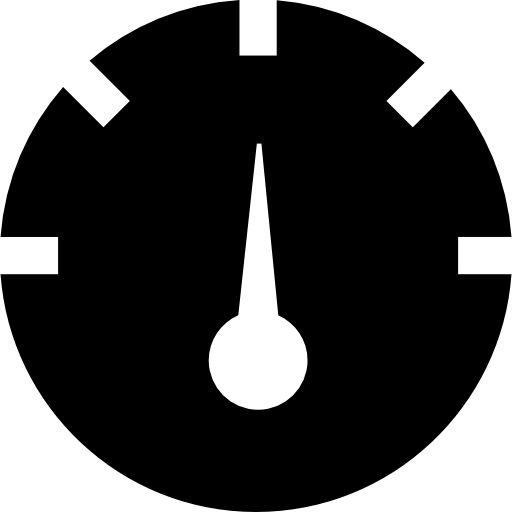Round speedometer